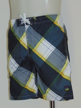 Schiwi-Männer Plaid grau badehose