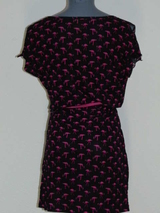 Shiwi Flamingo schwarz/pink kleid