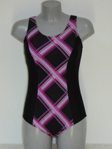 Shiwi Plaid schwarz/pink badeanzüge
