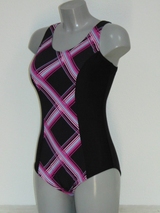 Shiwi Plaid schwarz/pink badeanzüge