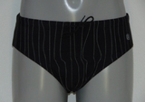 Schiwi-Männer pinstripe schwarz badeslip