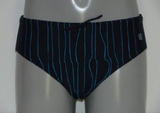 Schiwi-Männer pinstripe navy-blau badeslip