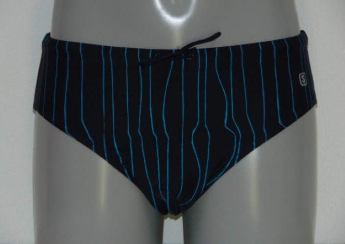 Schiwi-Männer pinstripe navy-blau badeslip