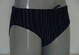 Schiwi-Männer pinstripe navy-blau badeslip