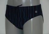 Schiwi-Männer pinstripe navy-blau badeslip
