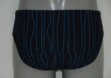 Schiwi-Männer pinstripe navy-blau badeslip