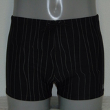Schiwi-Männer pinstripe schwarz schwimmboxer