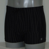 Schiwi-Männer pinstripe schwarz schwimmboxer