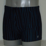 Schiwi-Männer pinstripe navy-blau schwimmboxer
