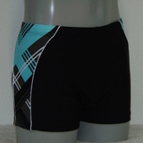 Schiwi-Männer check schwarz schwimmboxer