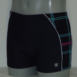 Schiwi-Männer Plaid navy-blau/pink schwimmboxer