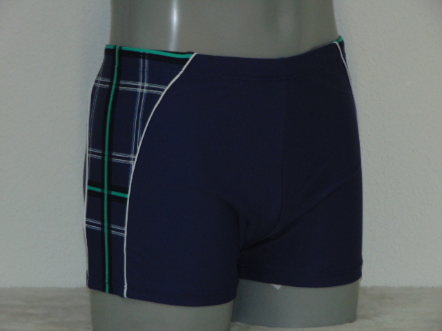 Schiwi-Männer Plaid jeans blau schwimmboxer