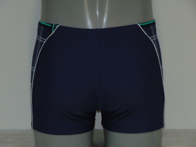 Schiwi-Männer Plaid jeans blau schwimmboxer