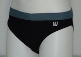 Schiwi-Männer Contrast schwarz/grau badeslip