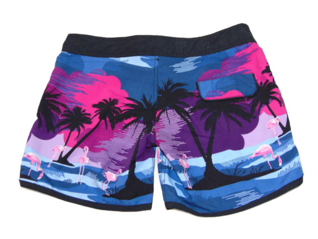 Schiwi-Männer Tropical blau/print badehose