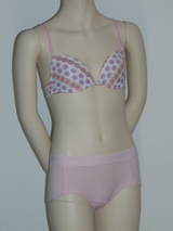 Brüste und Unterhosen Dot in the Dot weiß/pink mädchen-bh
