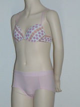 Brüste und Unterhosen Dot in the Dot weiß/pink mädchen-bh