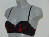 Sapph Alexandra rot/schwarz nicht geformter bh