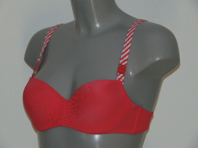 Marlies Dekkers Bademode Boracay weiß/rot gemoldefer bikini bh