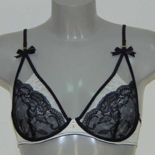 Super Sexy von Sapph Lilian weiß/schwarz nicht geformter bh