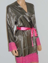 Sapph Sahara grau/pink kimono