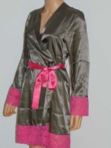 Sapph Sahara grau/pink kimono