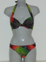 After Eden Dominica print push up bikini bh