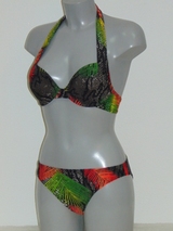 After Eden Dominica print push up bikini bh