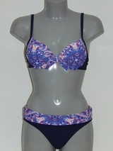Nickey Nobel Gemma navy-blau/print gemoldefer bikini bh