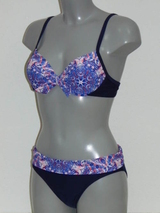 Nickey Nobel Gemma navy-blau/print gemoldefer bikini bh