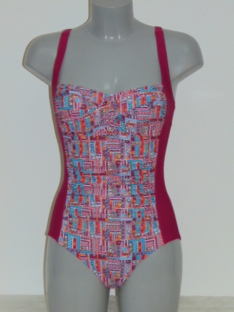 Nickey Nobel Lotte pink/print badeanzüge