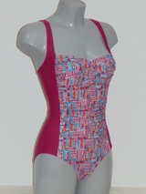 Nickey Nobel Lotte pink/print badeanzüge