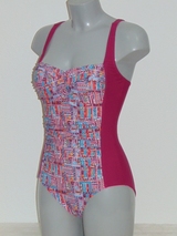 Nickey Nobel Lotte pink/print badeanzüge