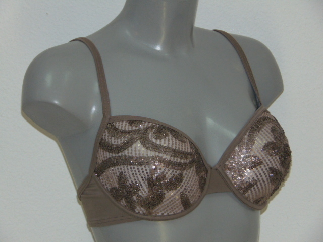 Sapph Bademode Methics Leaves taupe gemoldefer bikini bh