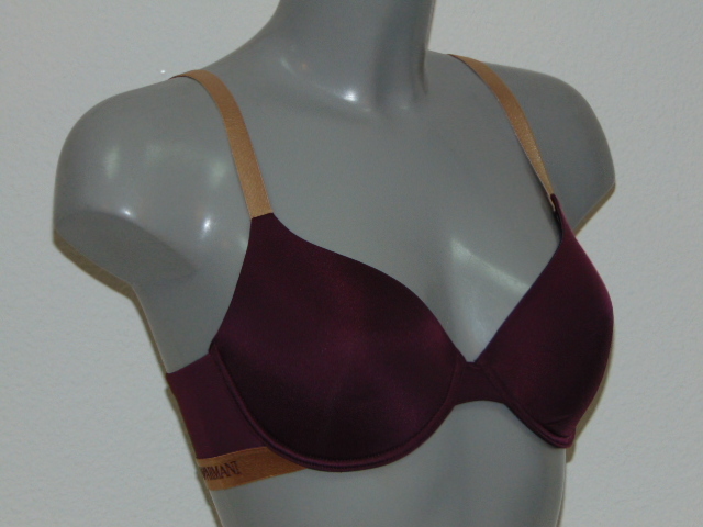 Armani Damen Microfiber aubergine vorgeformter bh
