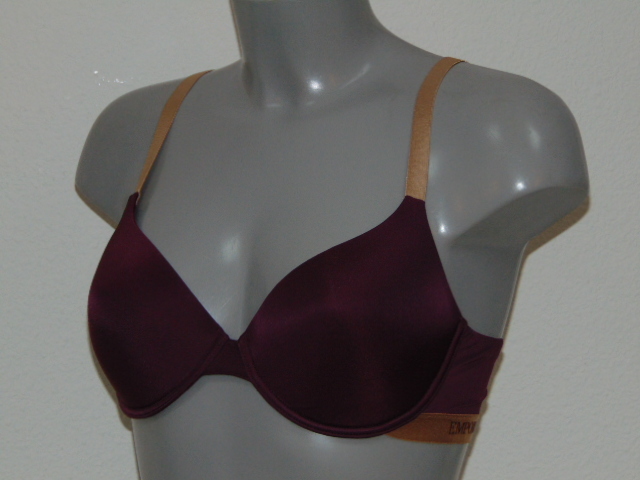 Armani Damen Microfiber aubergine vorgeformter bh
