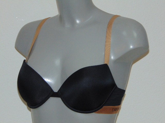 Armani Damen Microfiber schwarz push up bh