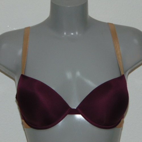 Armani Damen Microfiber aubergine push up bh