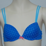 Brüste und Unterhosen Pixy blau/print vorgeformter bh