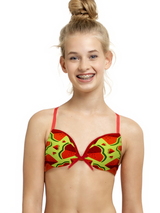 Brüste und Unterhosen Sunny rot/print mädchen-bh