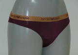Armani Damen Microfiber aubergine brasilianischer slip