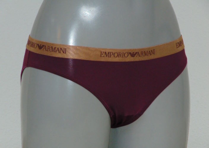 Armani Damen Microfiber aubergine slip
