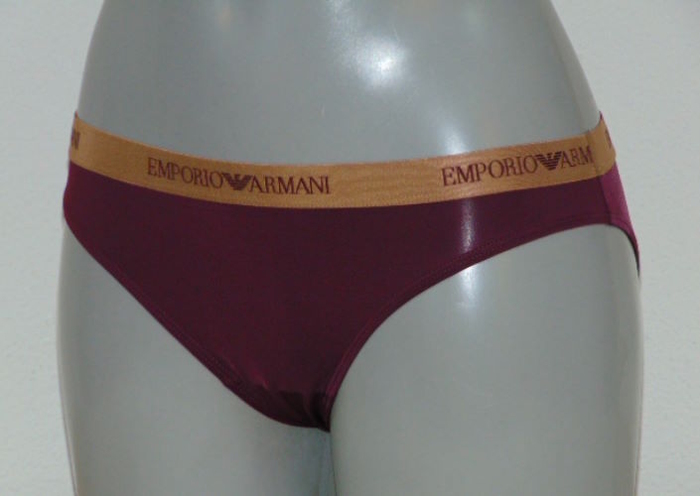 Armani Damen Microfiber aubergine slip