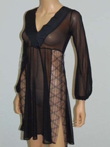 Sapph Gaudy schwarz/print kimono
