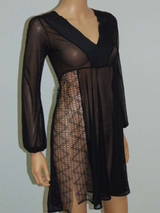 Sapph Gaudy schwarz/print kimono