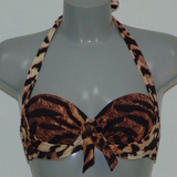 Missya Rose braun/print gemoldefer bikini bh