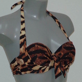 Missya Rose braun/print gemoldefer bikini bh