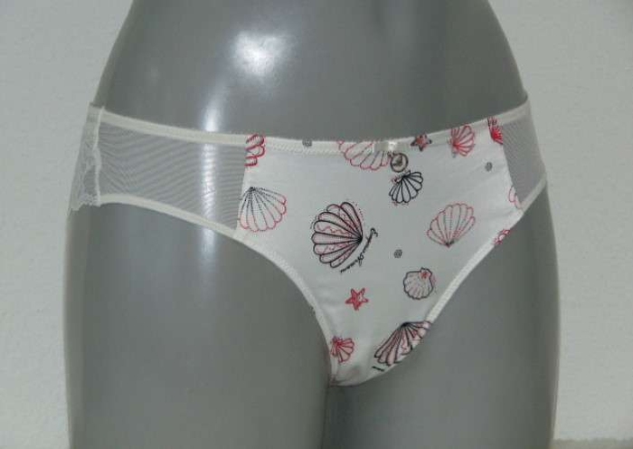 Armani Damen Avorio Stampato elfenbein/pink brasilianischer slip