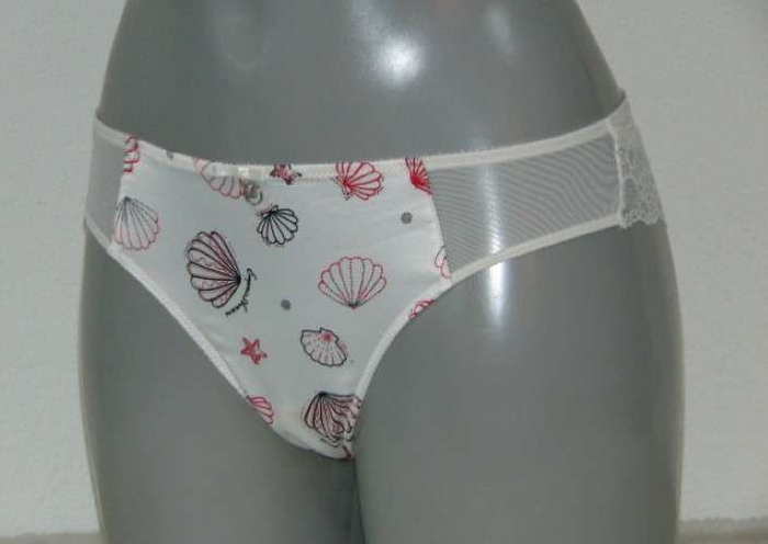 Armani Damen Avorio Stampato elfenbein/pink brasilianischer slip