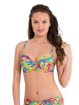 LingaDore Strand Carnaval blau gemoldefer bikini bh